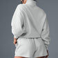 Accolade 1/4 Zip Crew Sweatshirt — Athletic Heather Grey