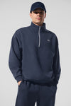 Accolade 1/4 Zip Crew Sweatshirt — Navy