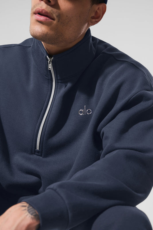 Accolade 1/4 Zip Crew Sweatshirt — Navy