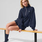 Accolade 1/4 Zip Crew Sweatshirt — Navy