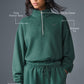 Accolade 1/4 Zip Crew Sweatshirt — Winter Ivy