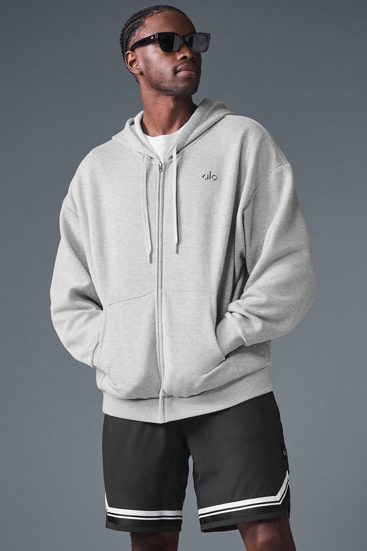 Accolade Full Zip Hooded Sweatshirt — Athletic Heather Grey