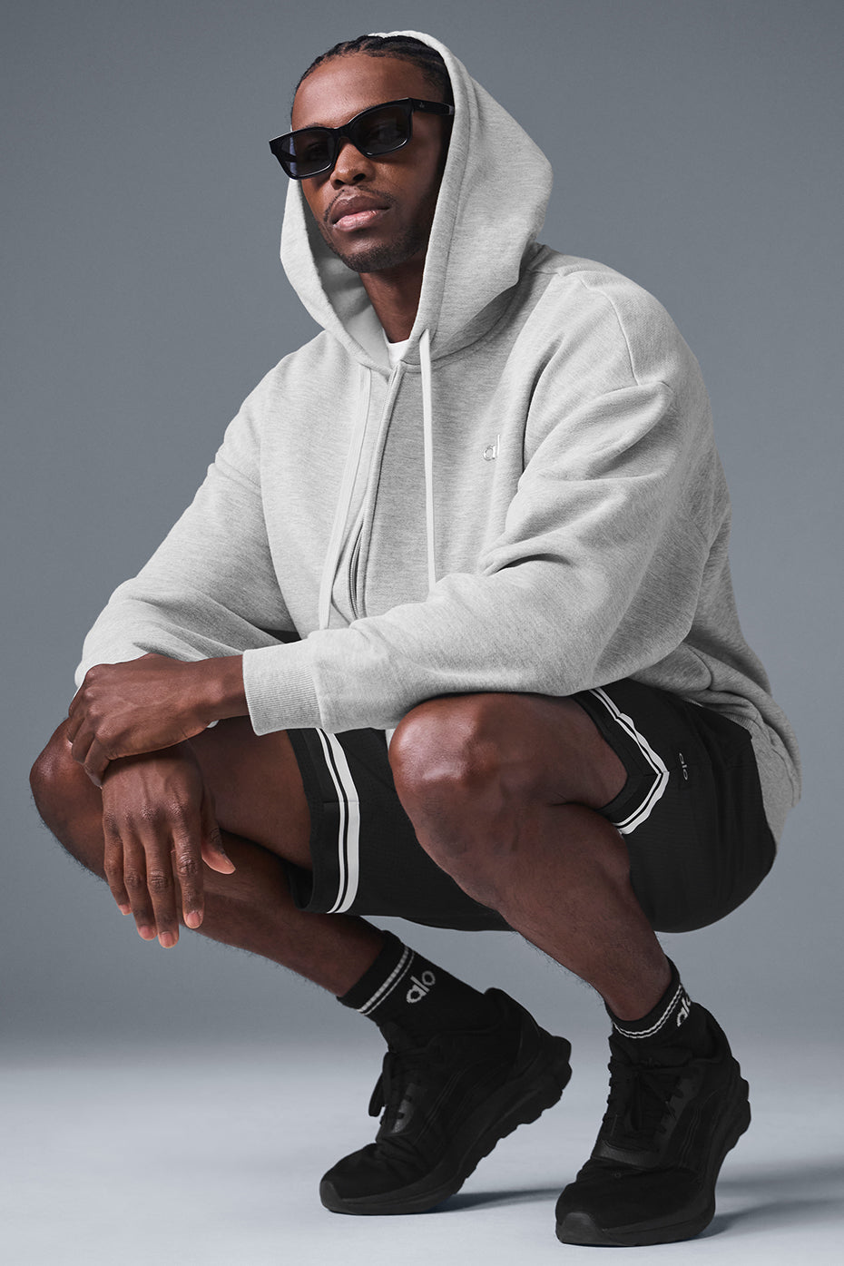 Accolade Full Zip Hooded Sweatshirt — Athletic Heather Grey