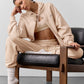 Accolade Full Zip Hooded Sweatshirt — Macadamia