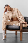 Accolade Full Zip Hooded Sweatshirt — Macadamia