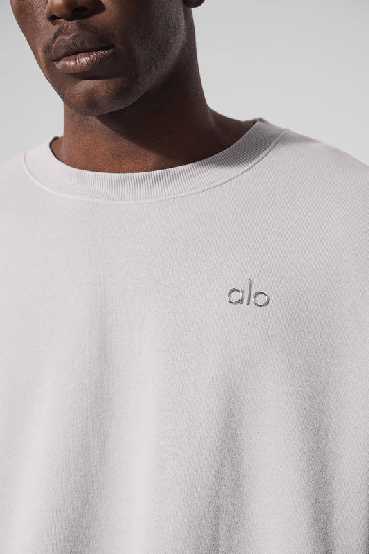 Washed Accolade Crew Neck Crew Sweatshirt — Grey Sky Wash