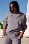 Washed Accolade Crew Neck Crew Sweatshirt — Cool Grey Wash