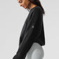 New Class Cashmere Crewneck Sweater — Black