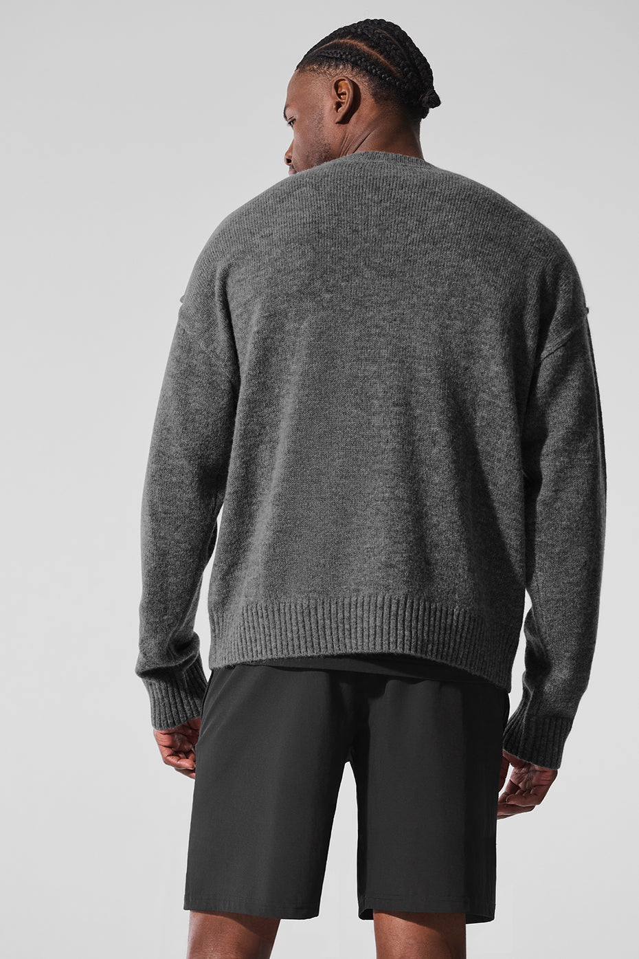 New Class Cashmere Crewneck Sweater — Platinum Grey