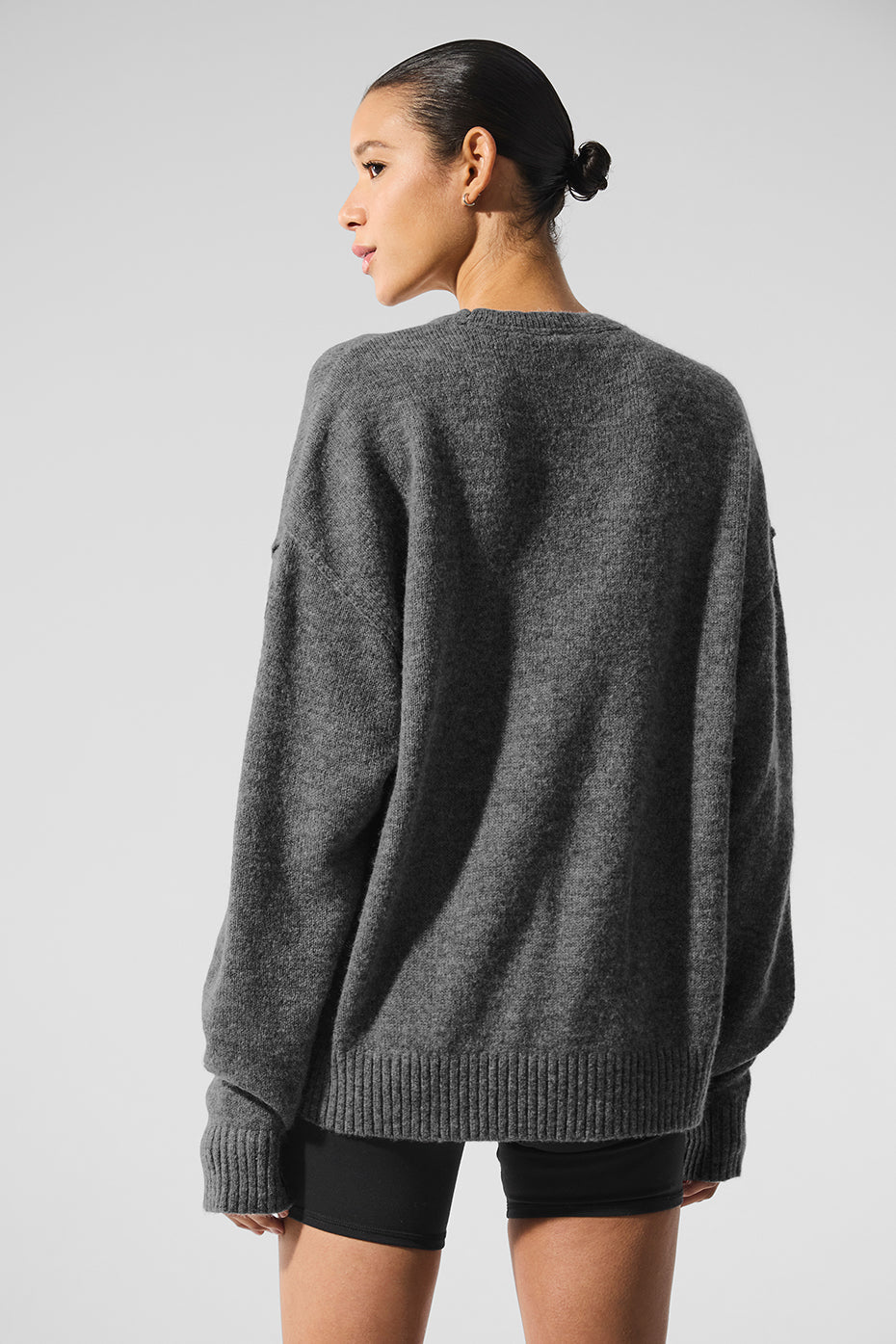 New Class Cashmere Crewneck Sweater — Platinum Grey