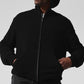 New Class Cashmere Full Zip Hooded Sweatshirt — Black