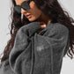 New Class Cashmere Full Zip Hooded Sweatshirt — Platinum Grey