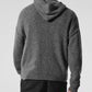 New Class Cashmere Full Zip Hooded Sweatshirt — Platinum Grey