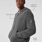 New Class Cashmere Full Zip Hooded Sweatshirt — Platinum Grey