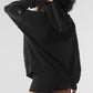 New Class Cashmere Hooded Sweatshirt — Black