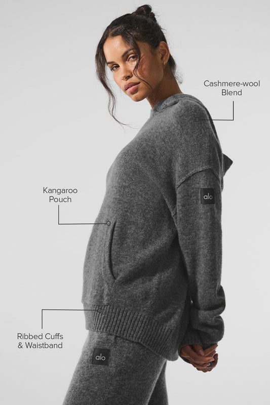 New Class Cashmere Hooded Sweatshirt — Platinum Grey