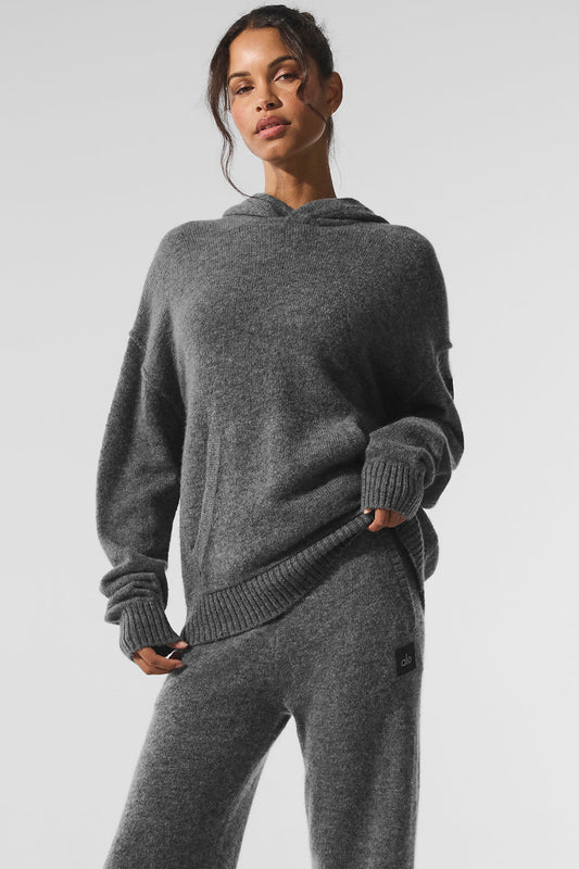 New Class Cashmere Hooded Sweatshirt — Platinum Grey