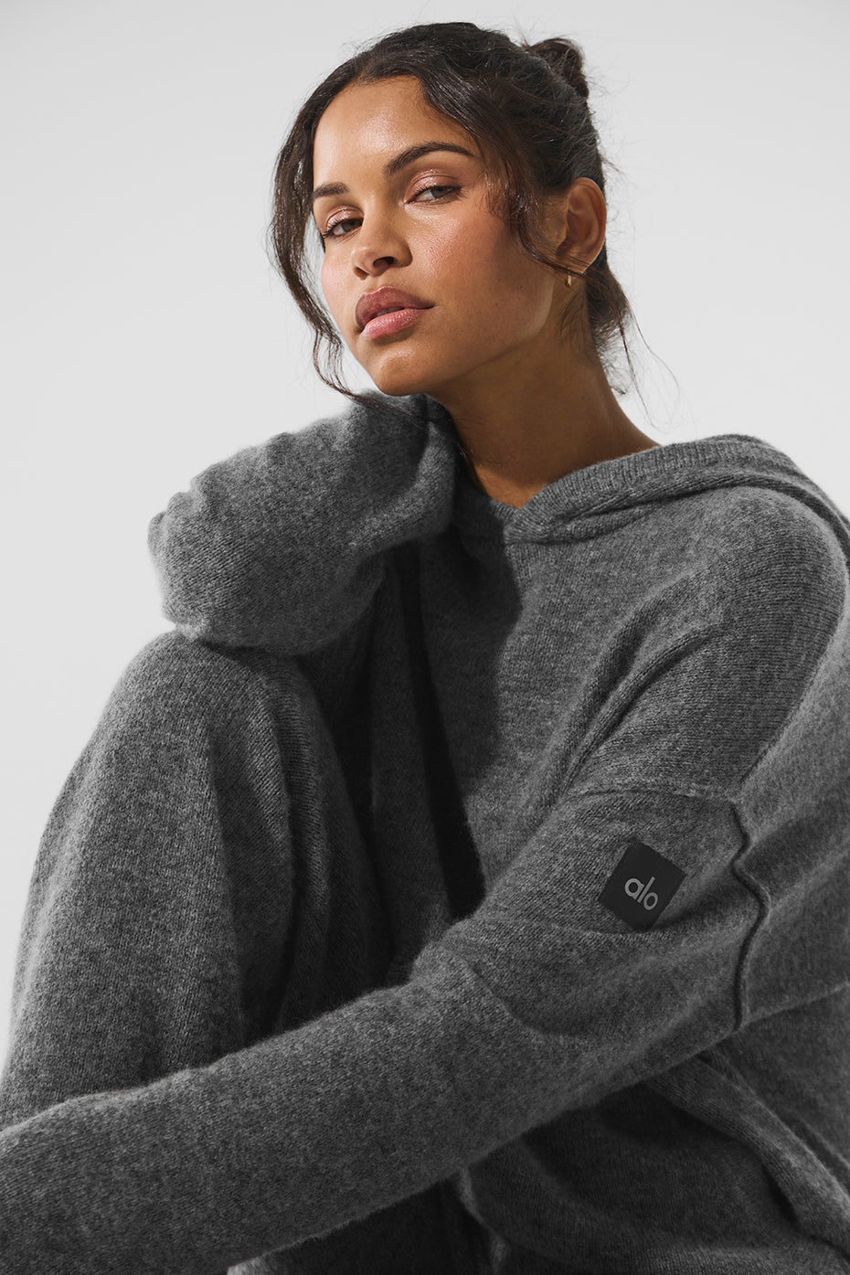 New Class Cashmere Hooded Sweatshirt — Platinum Grey
