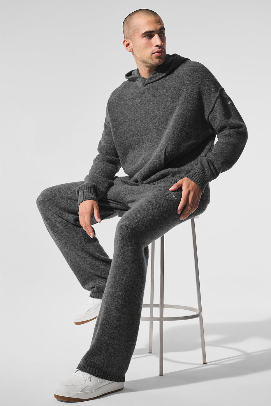 New Class Cashmere Hooded Sweatshirt — Platinum Grey