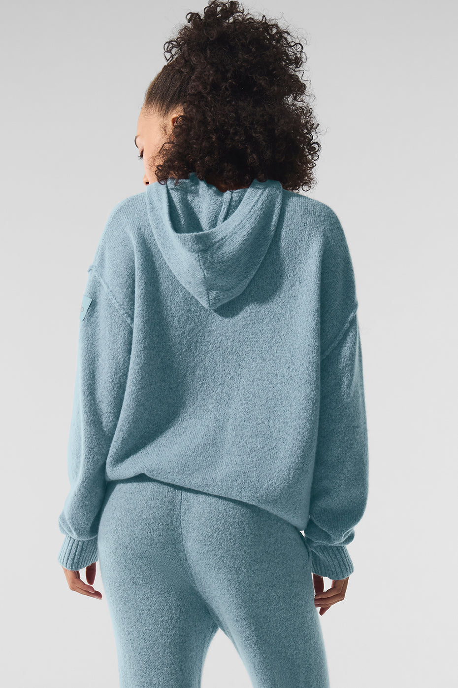 New Class Cashmere Hooded Sweatshirt — Celestial Blue Granite Heather