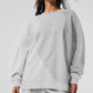 Make Waves Crew Neck Crew Sweatshirt — Athletic Heather Grey Tonal