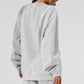 Make Waves Crew Neck Crew Sweatshirt — Athletic Heather Grey Tonal