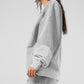 Make Waves Crew Neck Crew Sweatshirt — Athletic Heather Grey Tonal