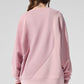 Make Waves Crew Neck Crew Sweatshirt — Sunset Pink Tonal
