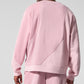 Make Waves Crew Neck Crew Sweatshirt — Sunset Pink Tonal