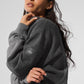Make Waves Crew Neck Crew Sweatshirt — Dark Heather Grey Tonal