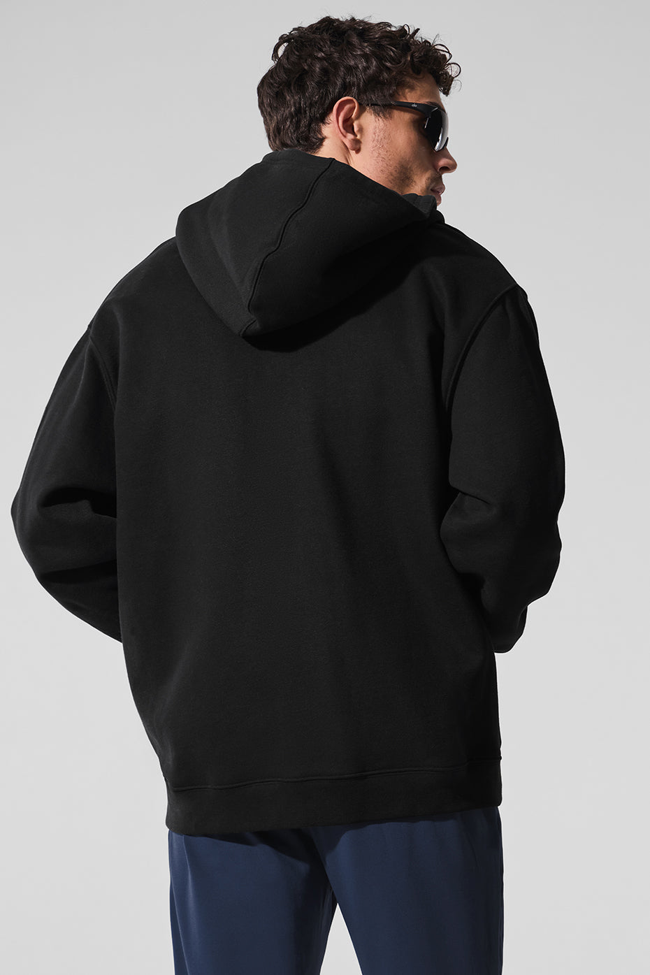 Renown Heavy Weight Full Zip Hooded Sweatshirt — Black
