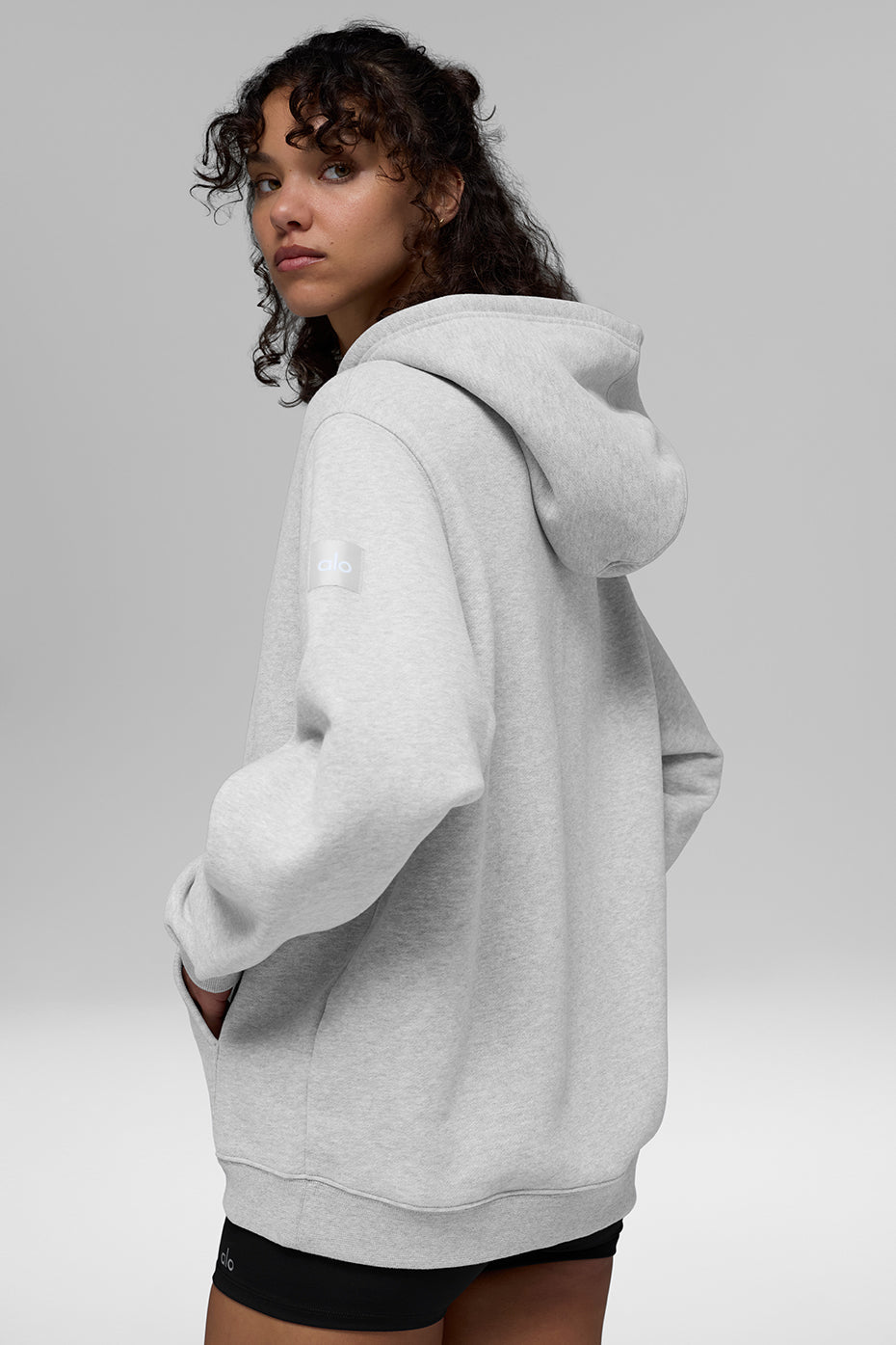 Renown Heavy Weight Full Zip Hooded Sweatshirt — Athletic Heather Grey