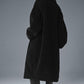 Oversized Sherpa Trench — Black