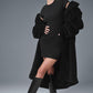 Oversized Sherpa Trench — Black