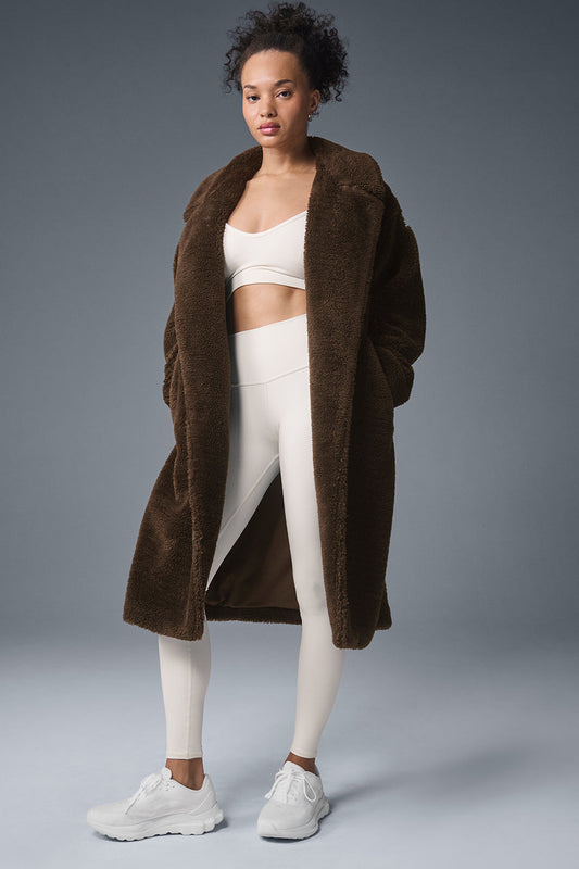 Oversized Sherpa Trench — Espresso