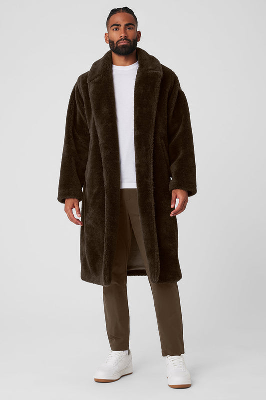 Oversized Sherpa Trench — Espresso