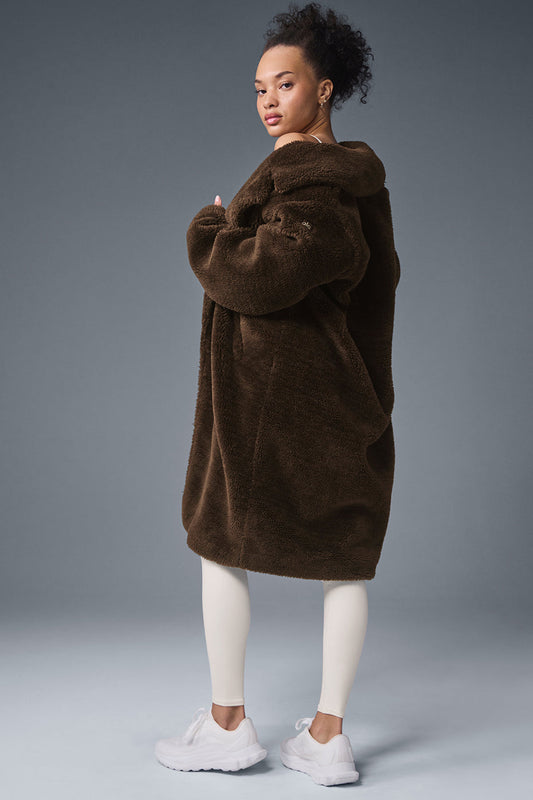 Oversized Sherpa Trench — Espresso