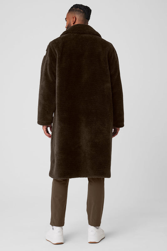 Oversized Sherpa Trench — Espresso