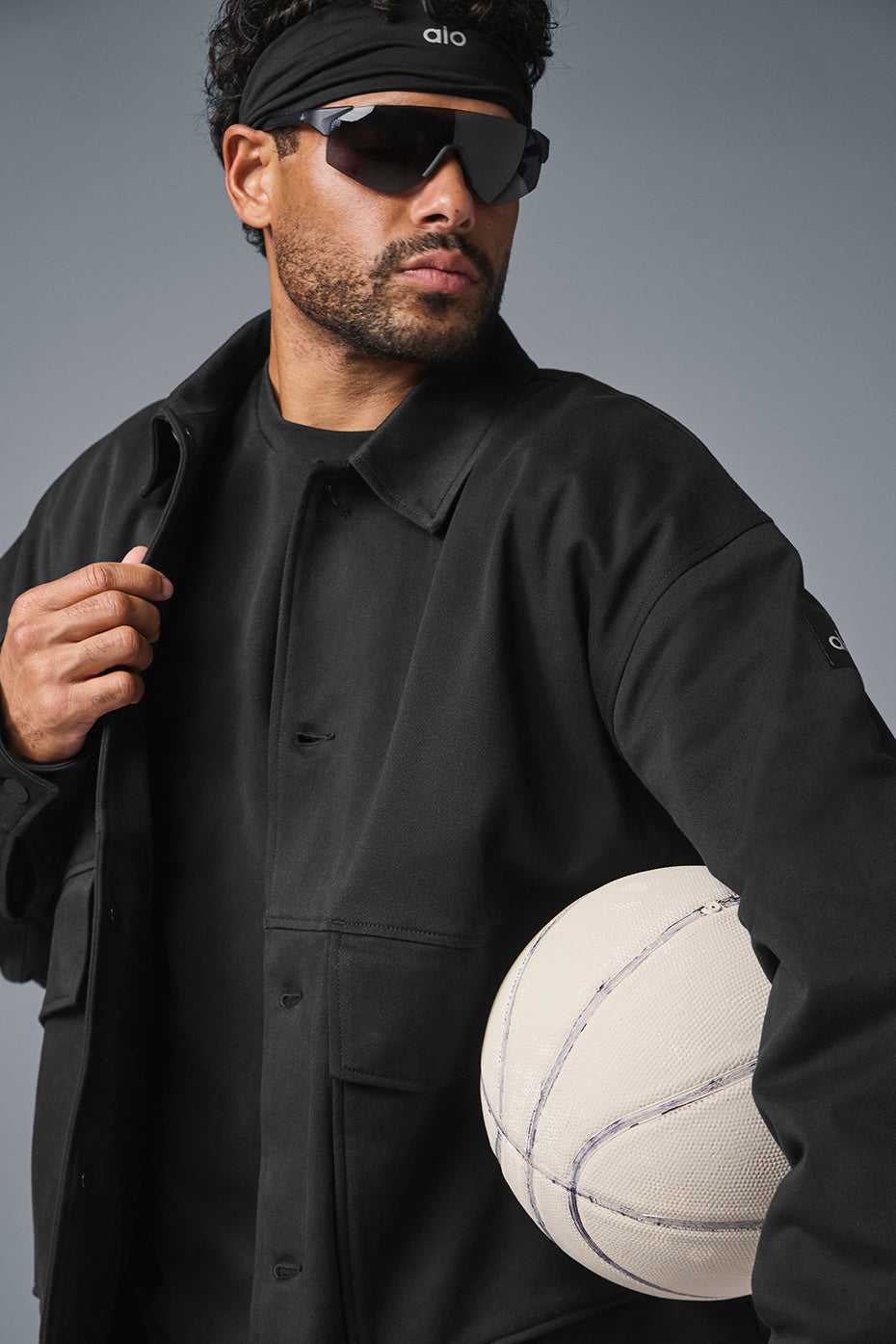 Unisex One Up Zip Jacket — Black