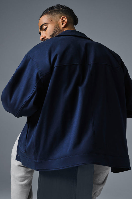 Unisex One Up Zip Jacket — Navy