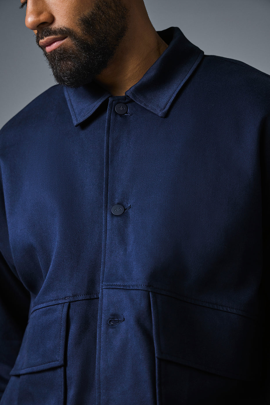 Unisex One Up Zip Jacket — Navy