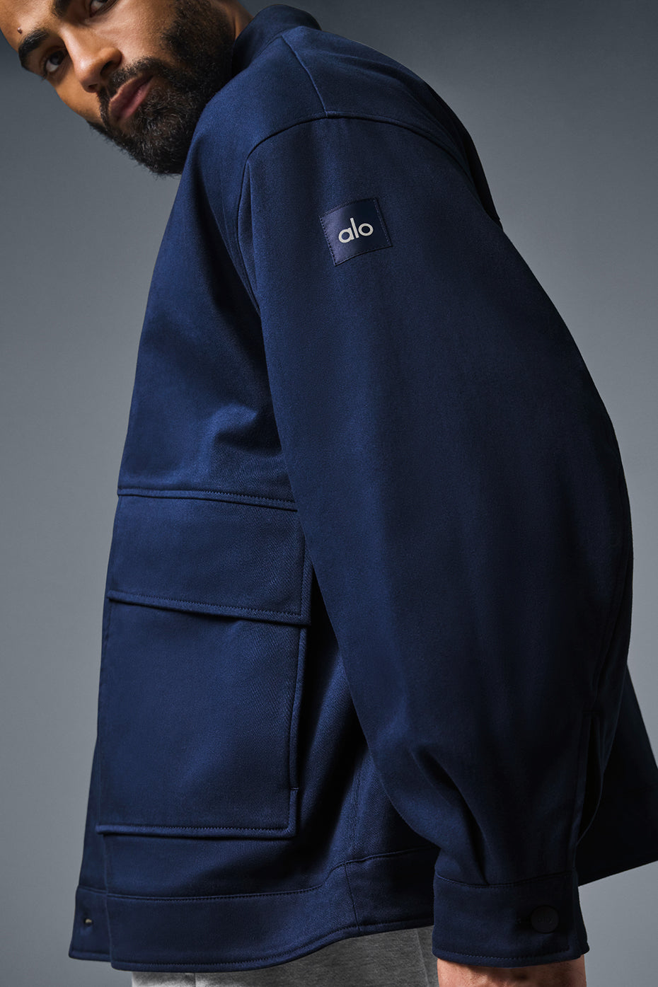 Unisex One Up Zip Jacket — Navy