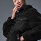 Sherpa Edge Shacket — Black