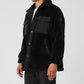 Sherpa Edge Shacket — Black