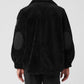 Sherpa Edge Shacket — Black