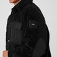 Sherpa Edge Shacket — Black
