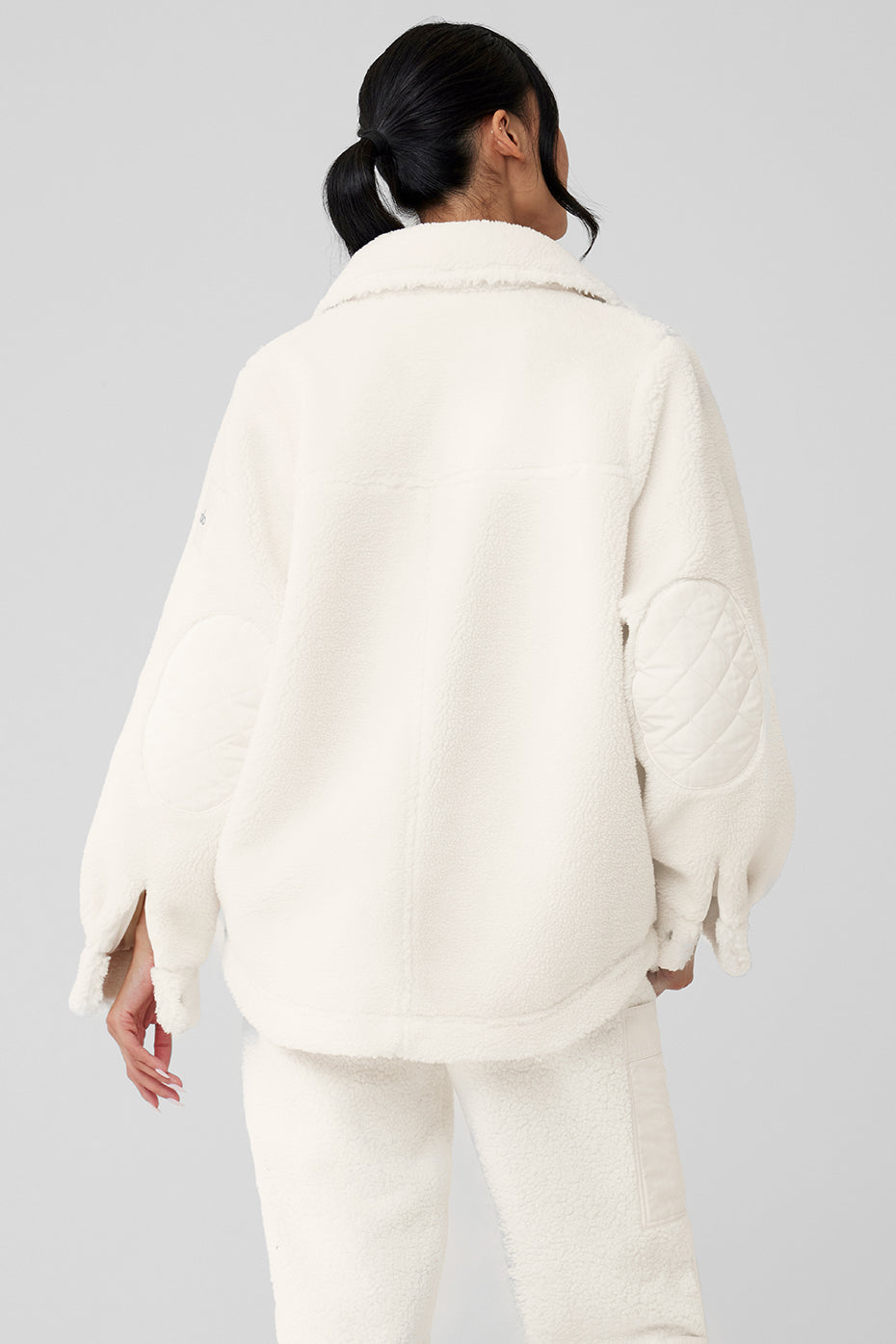 Sherpa Edge Shacket — Ivory