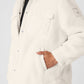 Sherpa Edge Shacket — Ivory