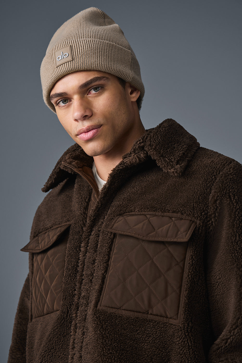 Sherpa Edge Shacket — Espresso