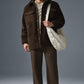 Sherpa Edge Shacket — Espresso